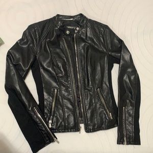 Black leather Moto Jacket